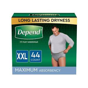 Depend Fit-Flex Adult Incontinence Underwear for Men, XXL Size
