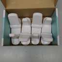 Door Lever Locks (4 Pack) - Prevents Toddlers from Opening Doors - Durable ABS with 3M Adhesive - Easy One-Hand Operation for Adults, No Tools Needed (White)