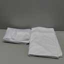 10x10ft Wrinkle Free White Backdrop Curtain for Parties Soft Fabric Drapes Wedding White Curtain Backdrop for Birthday Party Decorations Background for Photography 5x10ft, 2 Panels