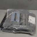 Wildroad 50L Travel Duffel Bag, Expandable Canvas Genuine Leather Duffle Bag Upgraded Overnight Weekender Carry on Bag (Black)