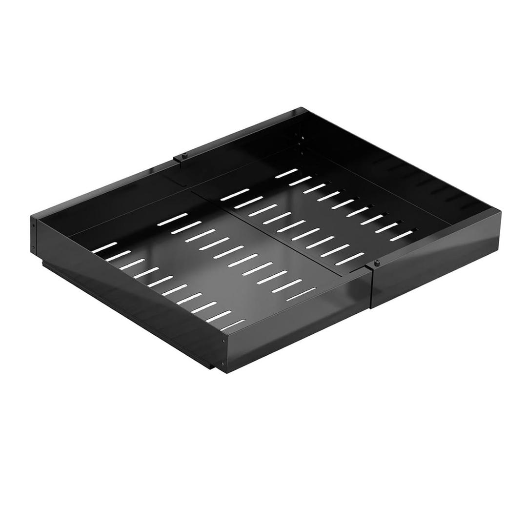 Pull Out Cabinet Organizer Slide Out Drawer For Kitchen Cupboard Snack Spice Black 