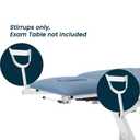 AdirMed VivaComfort Steel Stirrups Compatible with Our 903-01 Power Medical Pelvic Exam Table, Comfortable Treatment Table Stirrups
