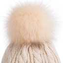 Alepo Kids Winter Beanie Hat, Children's Warm Fleece Lined Knit Thick Ski Cap with Pom Pom for Boys Girls (Mix Rainbow)