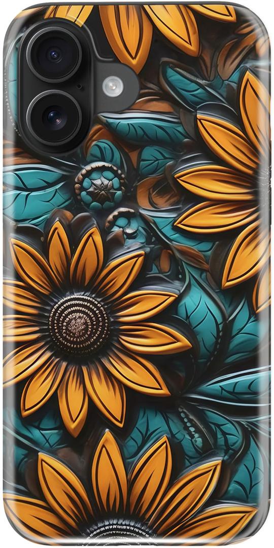 LUMARKE for iPhone 16 Plus Case, Cute Preppy Floral Cover for Women