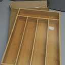 Besilord Silverware Organizer Kitchen Drawer Organizer Utensil Organizer Bamboo Silverware Holder Cutlery Organizer in Drawer Flatware Organizer Tray (5 slots, Natural)