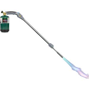BLUEFIRE 38" Long Propane Weed Torch 50K BTU Trigger Start Self Ignition on Handle Heavy-Duty Portable Weeds Burning Garden Blowtorch Snow Melting Roof Road Repairing Campfire Starter