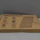 FUTUREZEN 13W Solar Panel for Security Cameras & Trail Cameras, USB-C, Micro USB & 5.5x2.1mm DC Output, IP66 Waterproof, 360 Adjustable Mount, 7.2FT Cable