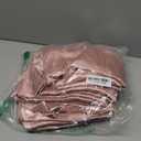 TURSTIN 4 Packs Rose Gold Satin Tablecloth 102 x 58 Inch Overlay Satin Table Cover Rectangle Bright Silk Tablecloth Smooth Fabric Table Decoration for Wedding Banquet Party Events