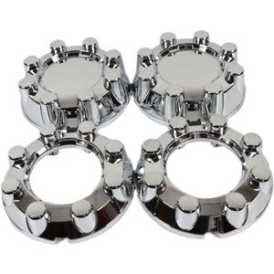 Fit F250 F350 SD 4x4 Chrome Wheel Center Hub Caps 8 Lug Rim Lug Cover Hubs