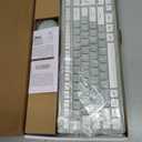 Wireless Keyboard and Mouse Combo, Full-Sized Wireless Keyboard and Adjustable DPI Mouse, 2.4GHz USB Receiver, Silent Keyboard and Mouse for PC, Windows, MAC, Desktop, Laptop (Avocado Green)