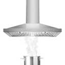 Amazon.com: Tieasy Range Hood, Range Hoods 30 inch Stainless Steel, 450 CFM Kitchen Hood with LED Light Baffle Filters, 3 Speed Exhaust Fan Vent Hood : Appliances