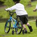 BNKIHDD Adjustable Bike Training Wheels for Kids – Mute Flash Wheels, Compatible with 12 14 16 18 20 inch Single-Speed Bikes Purple