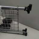 Whitmor Utility Shopping Cart - Durable Folding Design for Easy Storage, Model Number: 6250-4997-2-SIOC,  11"L x 13.25"W x 34.25"H, Gray
