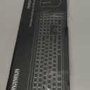 Wireless Keyboard and Mouse Combo, Silent Full-Size Computer Keyboard with Calculator Button, 2400 DPI Mice, Quiet Click, Slim Cordless USB Set for Laptop PC Windows Mac - Black