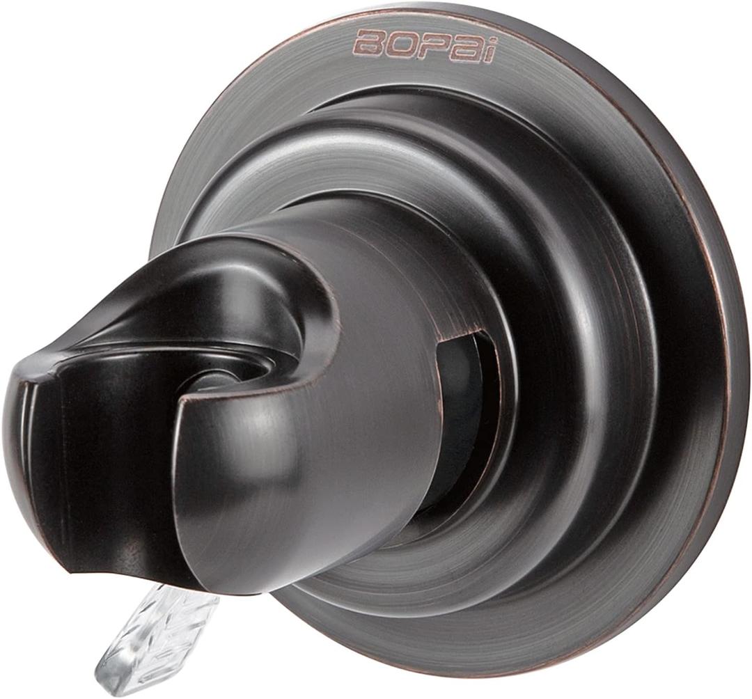 BOPai Suction Shower Head Holder, Relocatable Handheld Showerhead Holder, Fixed Angle - Oil Rubbed Bronze