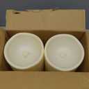 Homemory 6" x 12" Extra Large Outdoor Waterproof Candle with Auto 6-Hour Timer, Ivory Plastic Made, Long Last for Half A Year, Set of 2