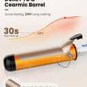 Hoson Curling Iron 2 Inch Large Barrel for Big Curls, Ceramic Curling Iron Wand for Long Hair,Dual Voltage, 10 Temp with LCD Display