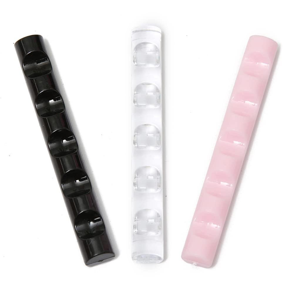 3 x 3 Pieces Nail Pen Holder Acrylic Nail Art Pen Holder Nail Drawing Brush Pen Holder Nail Art Painting Pen Brush Stand Nail Gel Polish Pen Brush Stand Holder, Multicolor