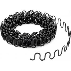 49 Feet Zig Zag 9 Gauge Upholstery Springs Roll, Sinuous Springs for Furniture Auto Upholstery Repair and Replacement, Cut to Size for Fixing Sagging Cushion in Sofa Recliner Chair