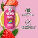 V8 Energy Diet Strawberry Lemonade Juice Energy Drink, 8 fl oz Can (6 Pack) (Case of 4) (EXP 08/20/26)