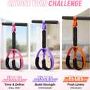 2026 Upgraded Durable Pedal Resistance Band with Handle, Thickened Latex Tubes and Soft Foam Fabric Foot Pedal, Sit Up Exercise Equipment for Abdomen, Waist, Arm, Core/ABS, Leg, Physical Therapy (1-Pink)