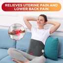 Heating Pad for Back, Comfytemp Mothers Day Gifts for Women Men Dad Mom, Large Electric Lower Back Heating Pad, FSA Eligible HSA Heat Pads for Period Lumbar Abdomen, XL Heated Belt 11 Auto-Off, Grey