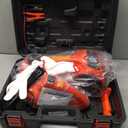 EFFIROSO Portable 5 Ton 12V Electric Car Jack Kit Hydraulic Floor Jack with Tire Inflator Pump for Vehicle Emergency Repair Kit 11023lbs Jack Only (Gray without Wrench)