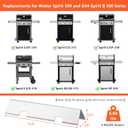QuliMetal 7636 67046 Flavorizer Bars for Weber Spirit 300 & GS4 Spirit II 300 Series, Spirit E310 E320 E330 S310 S315 S320 S330 Grill with Front Control Knob - 15.3 Inch Flavor Bars Replacement Parts