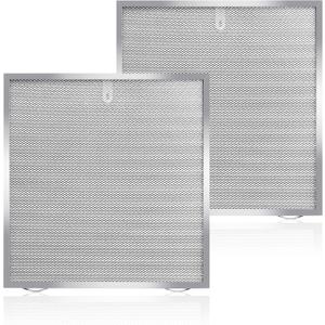 5 Layer Aluminum Grease Range Hood Filters with Stainless Steel Edge Compatible with Broan 97017415 S97017415 13-3/4 x 14 Inch 2 Pack