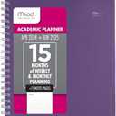 Mead Planner 2024-2025 Academic, Weekly & Monthly, 8 1/2" x 11", Large, Basic, Purple (CAW62059)