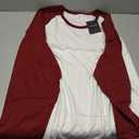 TOP PRO Men's Full Length Sleeve Raglan Cotton Baseball Tee Shirt Size 3XL