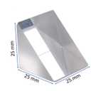 25 mm Glass Right Angle Triangle Prism, Coated Reflecting Prism, Right Angle Prism Mirror, Component for Precision Optical Instruments
