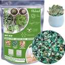 Halatool 6LB Green Pebbles 0.35"- 0.6" Aquarium Gravel for Fish Tank Natural Landscaping Pebbles for Home Decor Decorative Polished Stones for Succulents Potted Plants DIY Handmade & Vase Filler