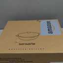 SENSARTE Nonstick Frying Pan Skillet with Lid 3.5/4.5/5QT, Ceramic Saute Pan,Deep Fring Pan Non-toxic Cooking Pot, Stay-cool Handle, Induction Compatible, PFAS Free