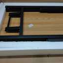 Need Home Office Desk 47 inches Folding Computer Table Workstation No Install, Teak and Black