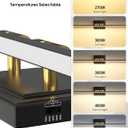 VOLISUN Modern Bathroom Vanity Light 48 inch, Rotatable, 30W Dimmable 5CCT Led Bathroom Light Fixture Over Mirror, Black Gold Bar Vanity Light for Bathroom Mirror Cabinets-ETL Certificated