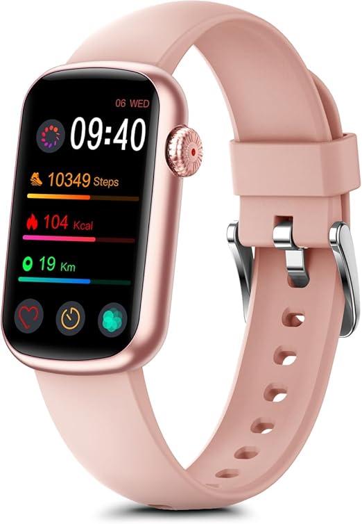 MorePro Fitness Tracker, Heart Rate Monitor Blood Pressure Activity Tracker with Blood Oxygen, IP68 Wateproof Sleep Tracker Sport Bracelet Pedometer Step Calories Smartwatch Women