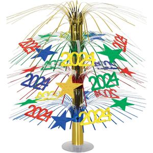 Beistle New Year's Eve Table Centerpiece for 2024 Graduation Party Decorations, Celebrating with You Since 1900, 18", Gold/ Red/ Blue/ Yellow/ Green Beistle New Year's Eve Table Centerpiece for 2024 Graduation Party Decorations, Celebrating with You Since 1900, 18", Gold/ Red/ Blue/ Yellow/ Green