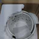 EFISPSS Ceramic Orchid Pots 5+6 Inch White with Drainage Holes & Tray, Breathable Airflow, Indoor & Outdoor