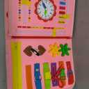 Toddler Busy Board - Montessori Toys for Toddler Girl Birthday Gift, Educational Learning Sensory Busy Book for Toddlers Girls, Toddlers Activities Toy for Airplane Car Travel (Pink)