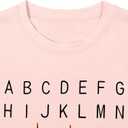 Nurse Shirt Women Nursing Tshirt ABC Alphabet Print Graphic Tee Tops Nursing School Gift T-Shirt Blouse (Pink, XL)