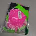 Plus Size Two Piece Swimsuit - Women High Waisted Bikini Set Tummy Control Bathing Suits (Green Pink Black)