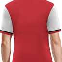 Men's Soccer Jersey Shirts Flag Polka Dot Pattern Uniforms Fashion Shirts Gifts for Soccer Fans Men S-3XL (XL)