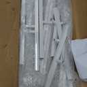 Metal Wedding Arch Backdrop Stand,3-Piece Arch Backdrop Stand for Wedding Ceremony Bridal Party Birthday Party Balloon Arch Decoration(White)