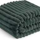Bedsure Mallard Green Fleece Blanket for Couch - GentleSoft Cozy Soft Blankets for Women, Cute Small Throws for Girls, 50x60 Inches