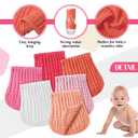 Frienda 6 Pack Muslin Burp Cloths Cotton Large 20''x 9'' Extra Absorbent and Soft Baby Burping Cloth for Baby Boy Girl Unisex(Pink Series)
