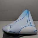 Round Meditation Yoga Mat - Large Lotus Non Slip Natural Rubber Mat for Home, Outdoor Exercise, Meditation, Stretching and Yoga (4Ft) (47.2'', Blue)