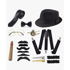 1920s Men Accessories Set Roaring 20s Costume Retro Gatsby Gangster Grandpa Accessories Set