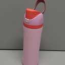 Owala FreeSip Insulated Stainless Steel Water Bottle with Straw for Sports and Travel, BPA-Free Sports Water Bottle, 24 oz, Pink, Angel Food Cake