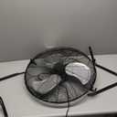 Amazon Basics 20" High Velocity Industrial Fan, Floor Fan, with 3 Speeds, Tilt Head, ETL-Listed Safety Compliance, Metal Housing/Blades, Ideal for Industrial/Commercial Space/Garage/Gym, 125W, Black